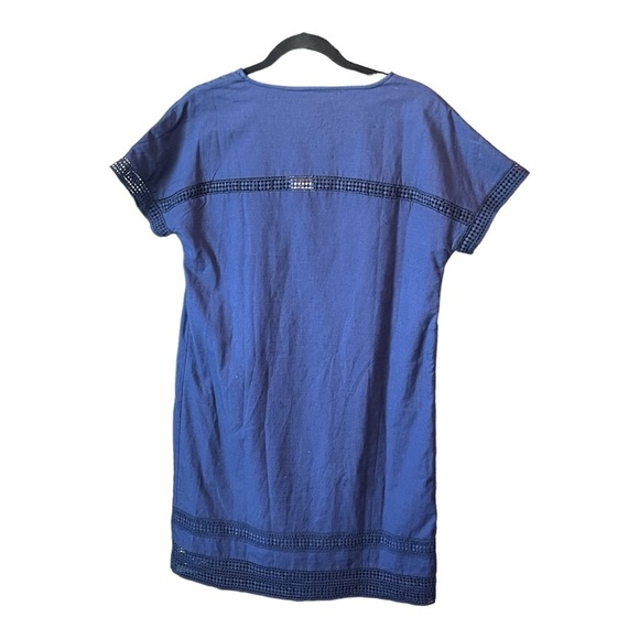 NWT Vineyard Vines Navy Lace Trim Shift Dress Sz S - Picture 3 of 5